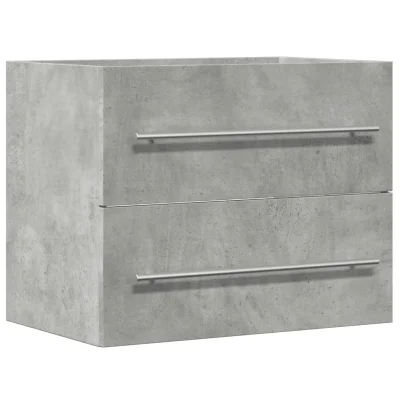 vidaXL Omarica za umivalnik betonsko siva 60x38,5x48 cm iverna plošča