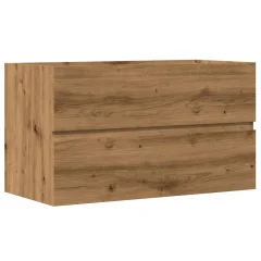 vidaXL Omarica za umivalnik artisian hrast 90x38,5x45 cm inž. les