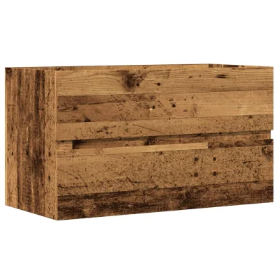 vidaXL Omarica za umivalnik starinski les 90x38,5x45 cm inž. les