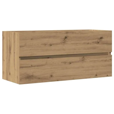 vidaXL Omarica za umivalnik artisan hrast 100x38,5x45 cm inž. les