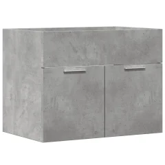 vidaXL Omarica za umivalnik betonsko siva 60x38,5x46 cm iverna plošča