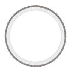 Protizdrsna prevleka za volan iz PU usnja - 38 cm - univerzalno prileganje Grey