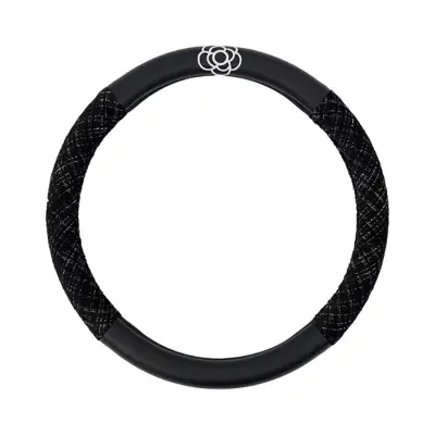 Prevleka za volan - Protizdrsna zaščita za prevleke za avtomobilske volane Black