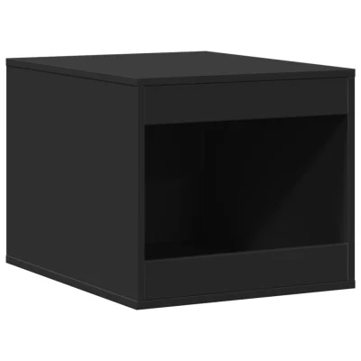vidaXL Omara za mačje stranišče črna 47x59x42 cm inženirski les