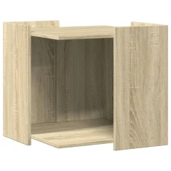 vidaXL Omara za mačje stranišče sonoma hrast 53x53x51 cm inž. les