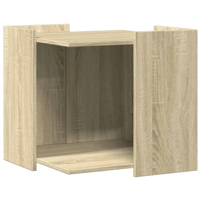 vidaXL Omara za mačje stranišče sonoma hrast 53x53x51 cm inž. les
