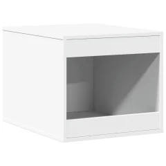 vidaXL Omara za mačje stranišče bela 47x59x42 cm inženirski les