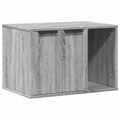 vidaXL Omara za mačje stranišče siva sonoma 60x40x40 cm inž. les
