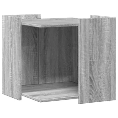 vidaXL Omara za mačje stranišče siva sonoma 53x53x51 cm inženirski les
