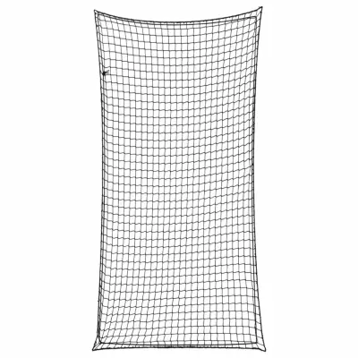 vidaXL Mreža za prikolico z elastično vrvjo črna 6x3 m PP