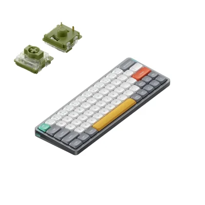 Nuphy Air60 V2 Brezžična Mehanska Tipkovnica Slim Lunar Gray Moss Switch / Bluetooth / 2.4GHz