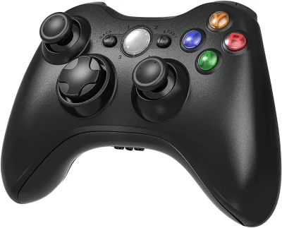 360 močan krmilnik za Xbox, črn