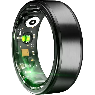 Smart Health Ring - merilnik srčnega utripa/kisika v krvi (črn)