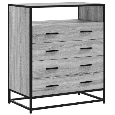 vidaXL Predalnik siva sonoma 70x41x83,5 cm inženirski les