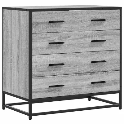 vidaXL Predalnik siva sonoma 70x41x70 cm inženirski les