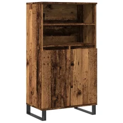 vidaXL Visoka omara starinski les 60x36x110 cm inženirski les