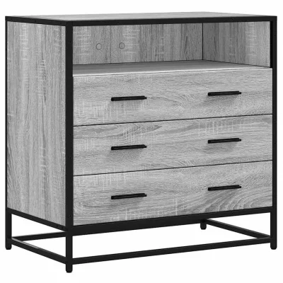 vidaXL Predalnik siva sonoma 70x41x70 cm inženirski les