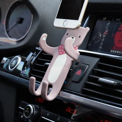 Rdeče In Sivo (12,6, 10 Cm) Avtomobilsko Držalo Za Mobilni Telefon Kreativni Avtomobilski Odvod Zraka Držalo Za Risanke Fiksna Navigacija