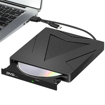 Zunanji DVD pogon USB 3.0+Type-C, dvojni vmesnik