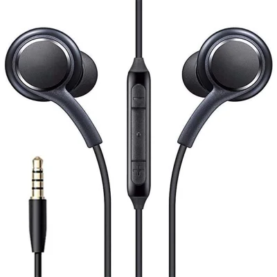 (2 paketa) 3,5 mm Aux žične slušalke z mikrofonom in daljinskim upravljalnikom, združljive z napravami Galaxy S10, S9, Note, Android