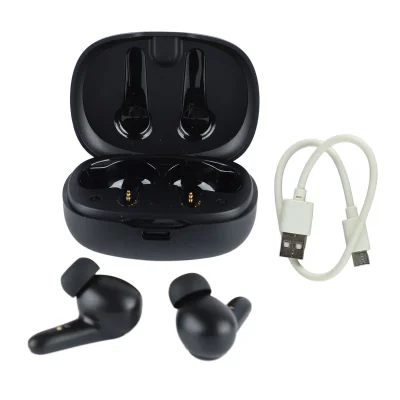 Prave brezžične Bluetooth slušalke, nizka latenca, črne