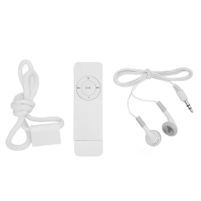 MP3 predvajalnik, zvok brez izgub, podpora za 64 GB, kompakten, za tek, bel
