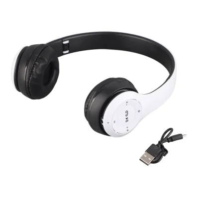 P47 Bluetooth slušalke, zmanjšanje hrupa, zložljive, bele