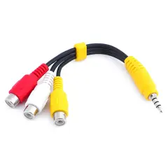 Sony TV AV komponentni adapterski kabel, 3,5 mm na 3 RCA, 9 palcev