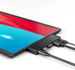 Surface Pro X USB-C Hub, 5-v-1 Adapter Dock za Microsoft Surface Pro X, 4K HDMI, vrata USB, 60 W PD polnjenje