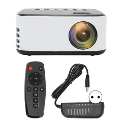Mini projektor, HD 1080P, prenosni domači kino na prostem, EU vtič