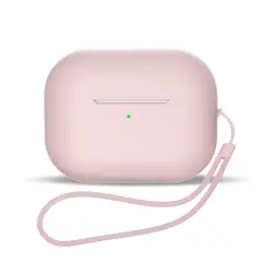 Etui AirPods Pro 2 Liquid Silicone LED Visible Pink ORNARTO