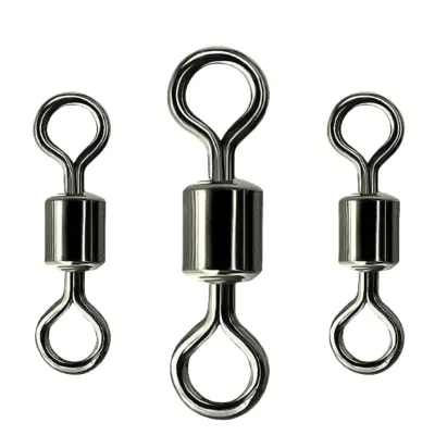 Priključek za ribiško vrvico, 4# obročasti priključek iz ogljikovega jekla v obliki 8   Model 2