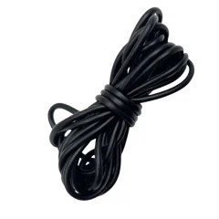 Gumijasti tulec za ribiško vrvico proti ugrizom - 2 metra Black