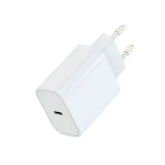 MW, Stenski polnilnik USB-C za pametne telefone Power Delivery 20 W, Bela