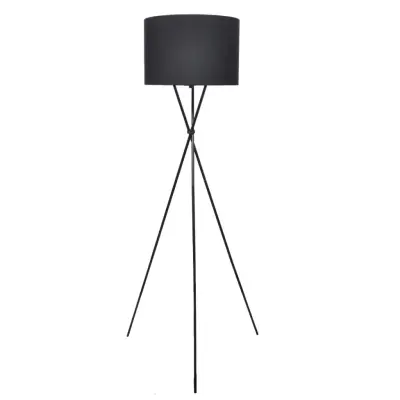 vidaXL Stoječa svetilka s črnim stojalom 139 cm