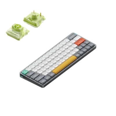Nuphy Air60 V2 Brezžična Mehanska Tipkovnica Slim Lunar Gray Aloe Switch / Bluetooth / 2.4GHz