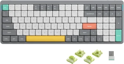 Nuphy Air96 V2 Brezžična Mehanska Tipkovnica / Slim Lunar Gray Aloe Switch