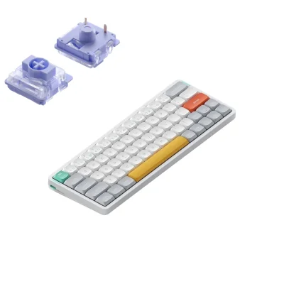 Nuphy Air60 V2 Brezžična Mehanska Tipkovnica Slim Ionic White Wisteria Switch / Bluetooth / 2.4GHz
