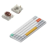 Nuphy Air60 V2 Brezžična Mehanska Tipkovnica Ionic White Brown Switch / Bluetooth / 2.4GHz
