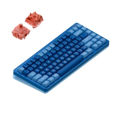 Nuphy - Halo75 v2 Brezžična Mehanska Tipkovnica / Blue Lagoon Raspberry Switch