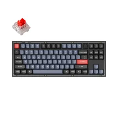 Keychron - V3 QMK Mehanska tipkovnica po meri / Frosted Black / K Pro Red / V3-C1