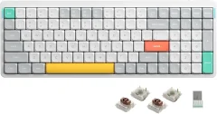 Nuphy Air96 V2 Brezžična Mehanska Tipkovnica / Slim Ionic White Brown Switch