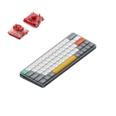 Nuphy Air60 V2 Brezžična Mehanska Tipkovnica Slim Lunar Gray Cowberry Switch / Bluetooth / 2.4GHz