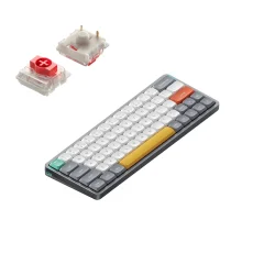 Nuphy Air60 V2 Brezžična Mehanska Tipkovnica Slim Lunar Gray Red Switch / Bluetooth / 2.4GHz