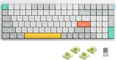 Nuphy Air96 V2 Brezžična Mehanska Tipkovnica / Slim Ionic White Aloe Switch