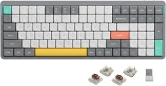 Nuphy Air96 V2 Brezžična Mehanska Tipkovnica / Slim Lunar Gray Brown Switch