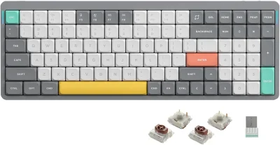 Nuphy Air96 V2 Brezžična Mehanska Tipkovnica / Slim Lunar Gray Brown Switch
