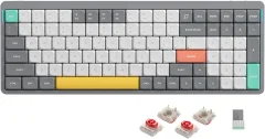 Nuphy Air96 V2 Brezžična Mehanska Tipkovnica / Slim Lunar Gray Red Switch