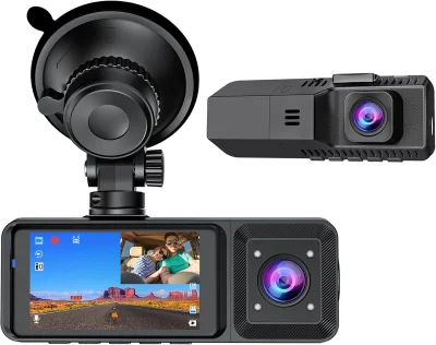 Dvojna kamera na armaturni plošči za avtomobile, širi in znotraj 1080P, nočni vid, parkirni monitor