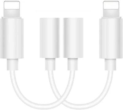 Adapter za slušalke Lightning na 3,5 mm, 2 paketa, za iPhone 11 Pro Max, iPhone XR, 7/8, Plug & Play